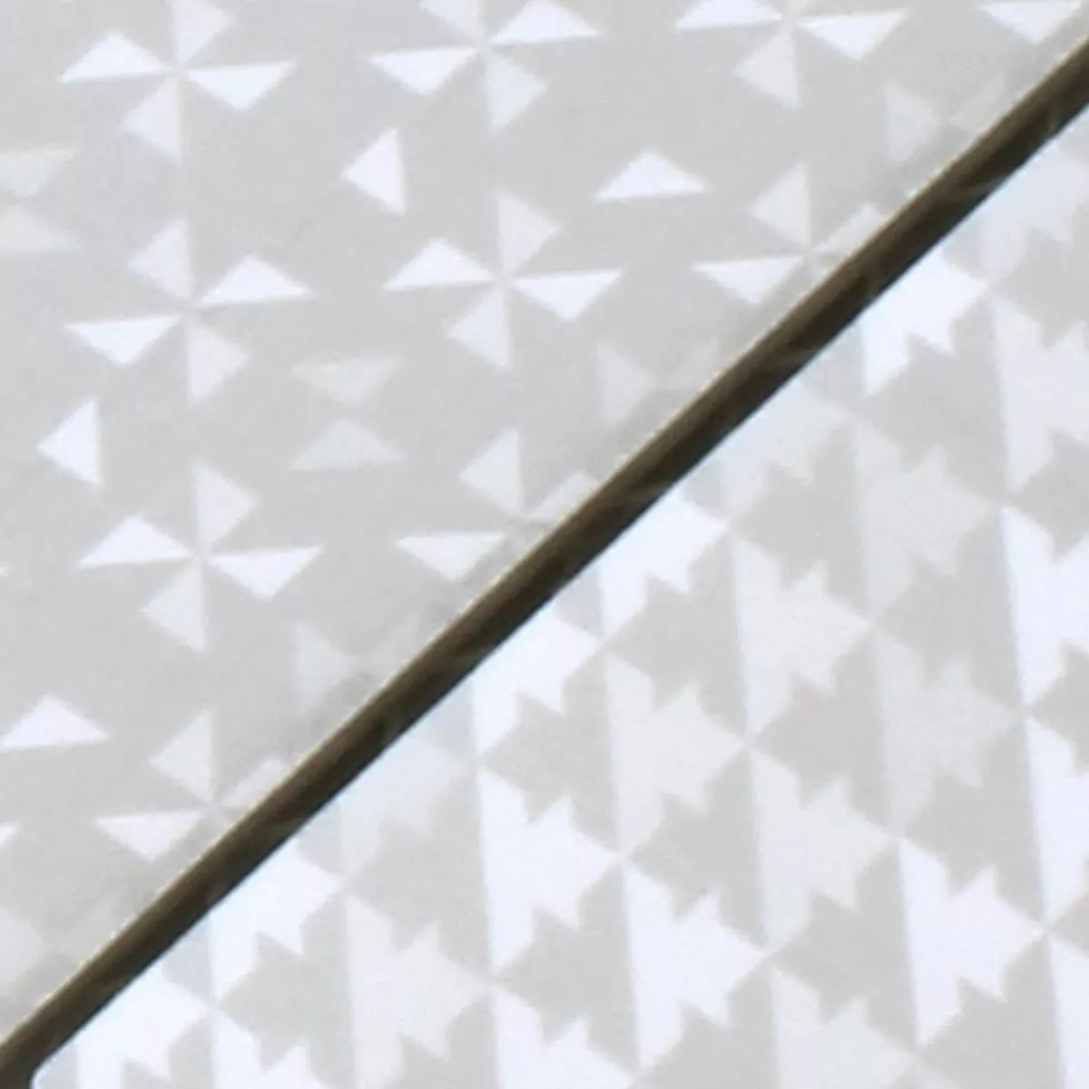 Muster von Mosaikfliesen Keramik Campeche Geo Grau