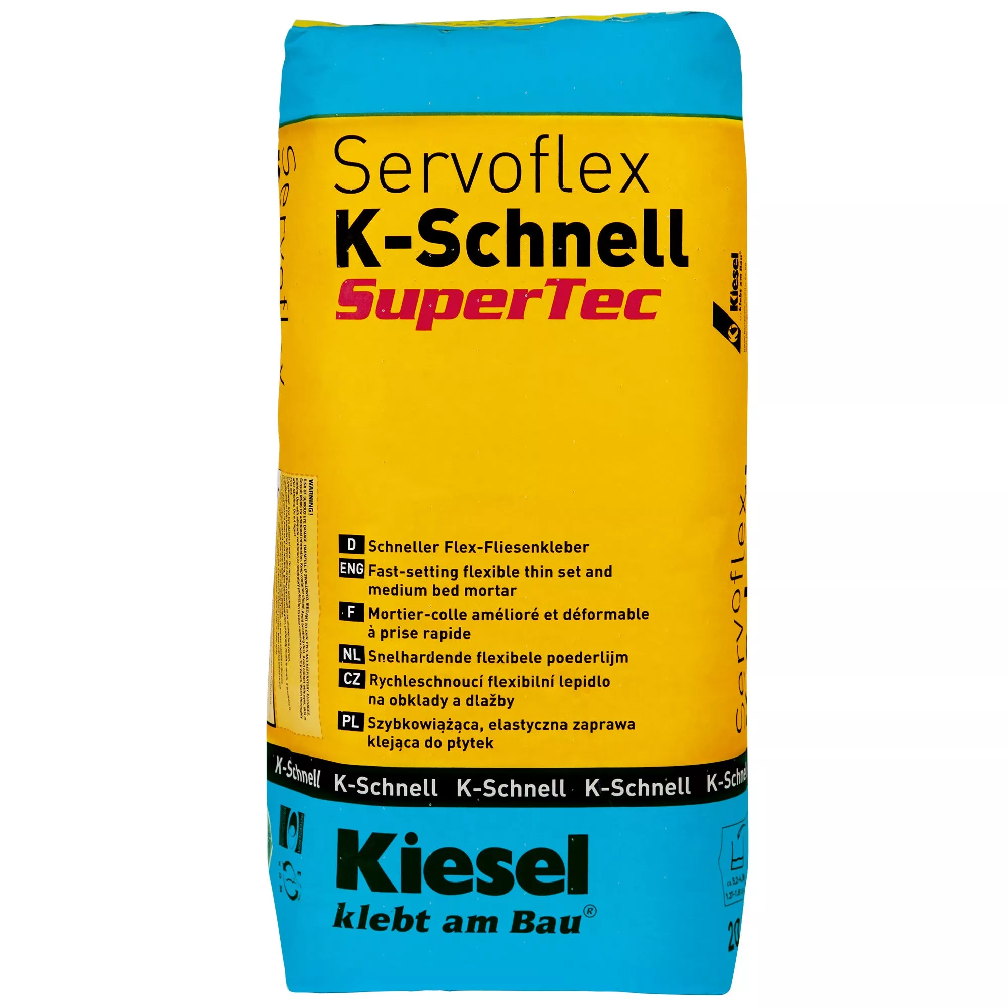 Kiesel Servoflex K-Schnell - großformatige Beläge Schneller Fliesenkleber (20KG)