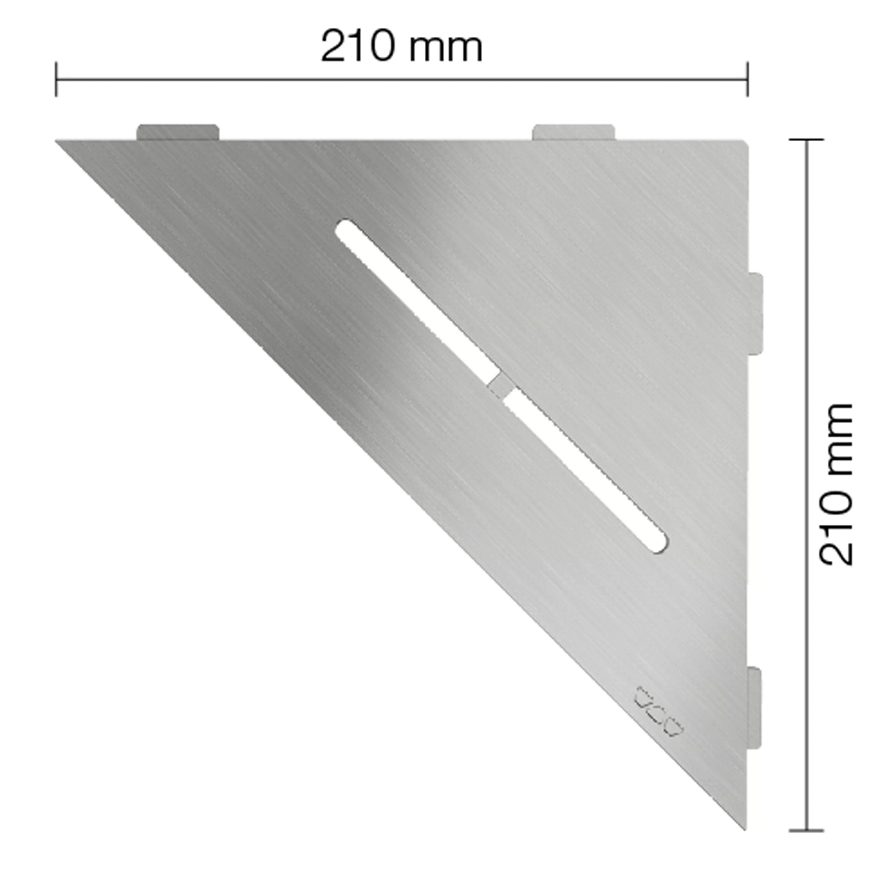 Mensola per doccia Mensola a muro Schlüter triangolo 21x21 cm puro acciaio inossidabile
