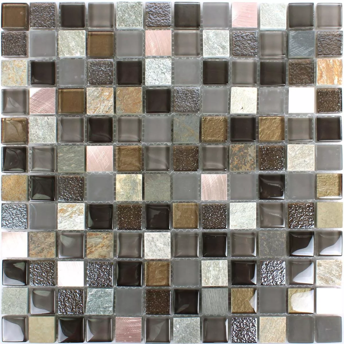 Vetro Pietra Naturale Metallo Mosaico Riksha
