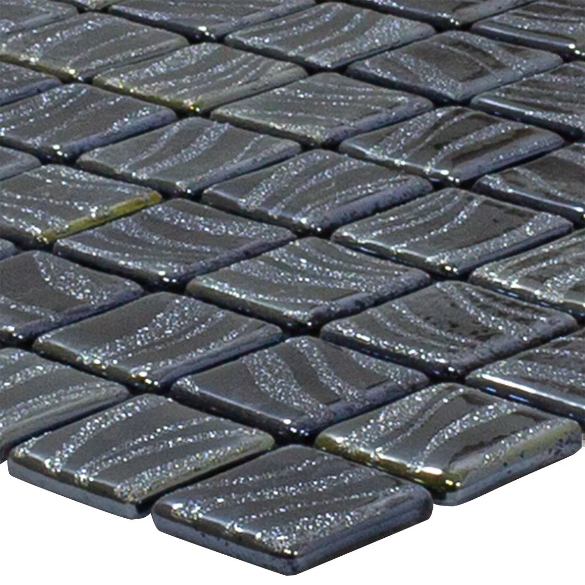 Glas Schwimmbad Pool Mosaik Marisburg Schwarz Glitzer Glas Schwimmbad Pool Mosaik Marisburg Schwarz Glitzer