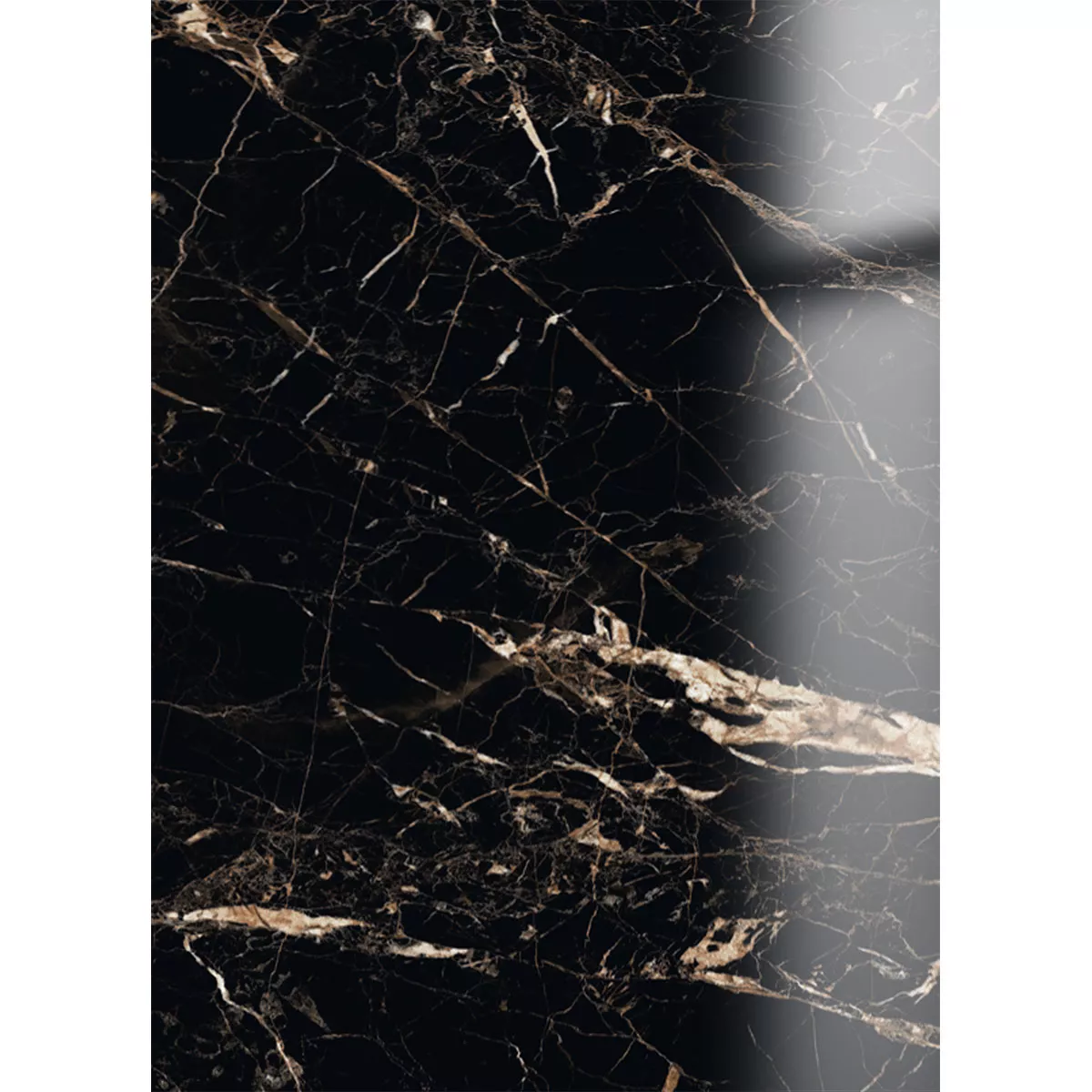 Bodenfliesen Trento Marmoroptik Schwarz Gold Poliert Glänzend 60x120cm Bodenfliesen Trento Marmoroptik Schwarz Gold Poliert Glänzend 60x120cm
