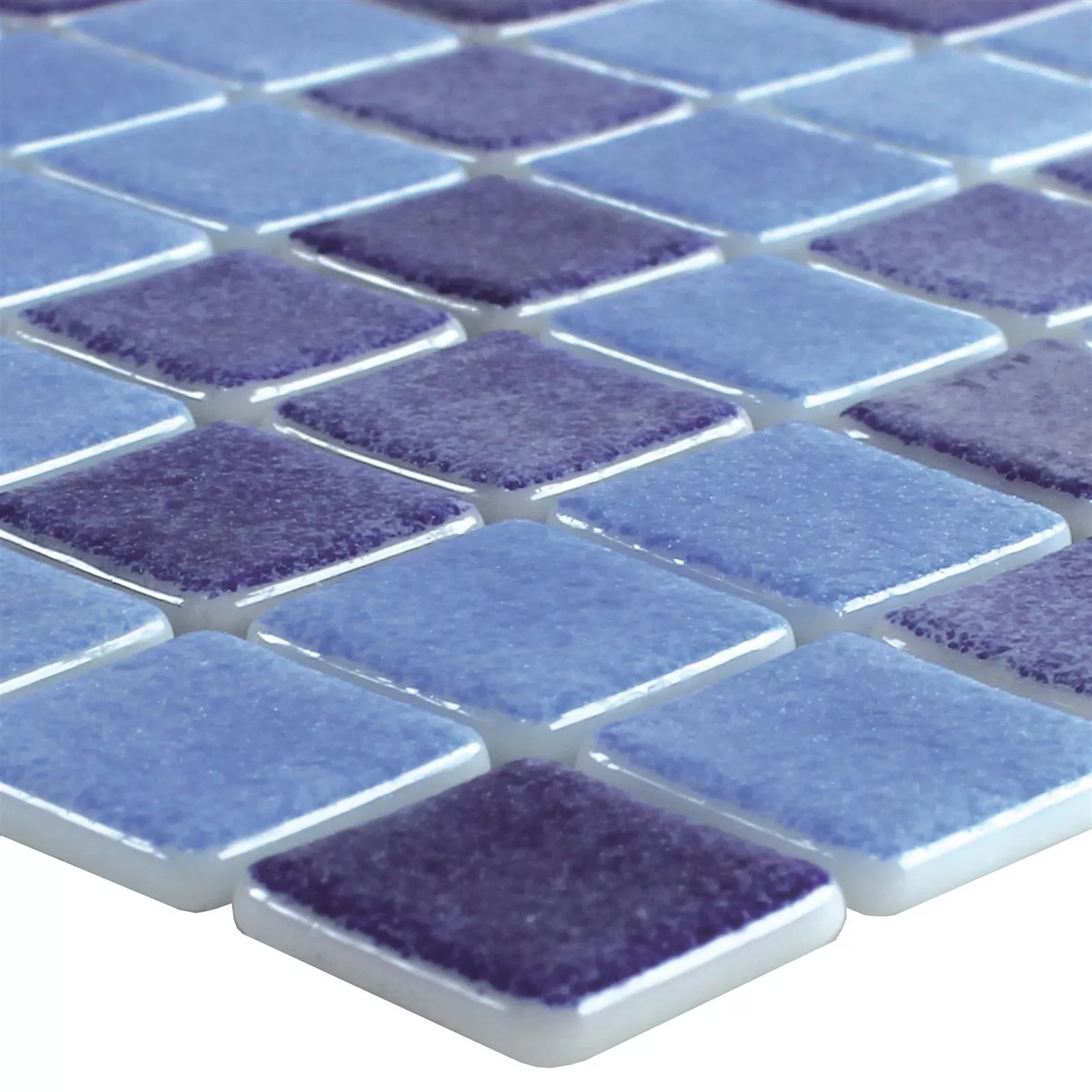 Glas Schwimmbad Pool Mosaik Antonio Blau Mix