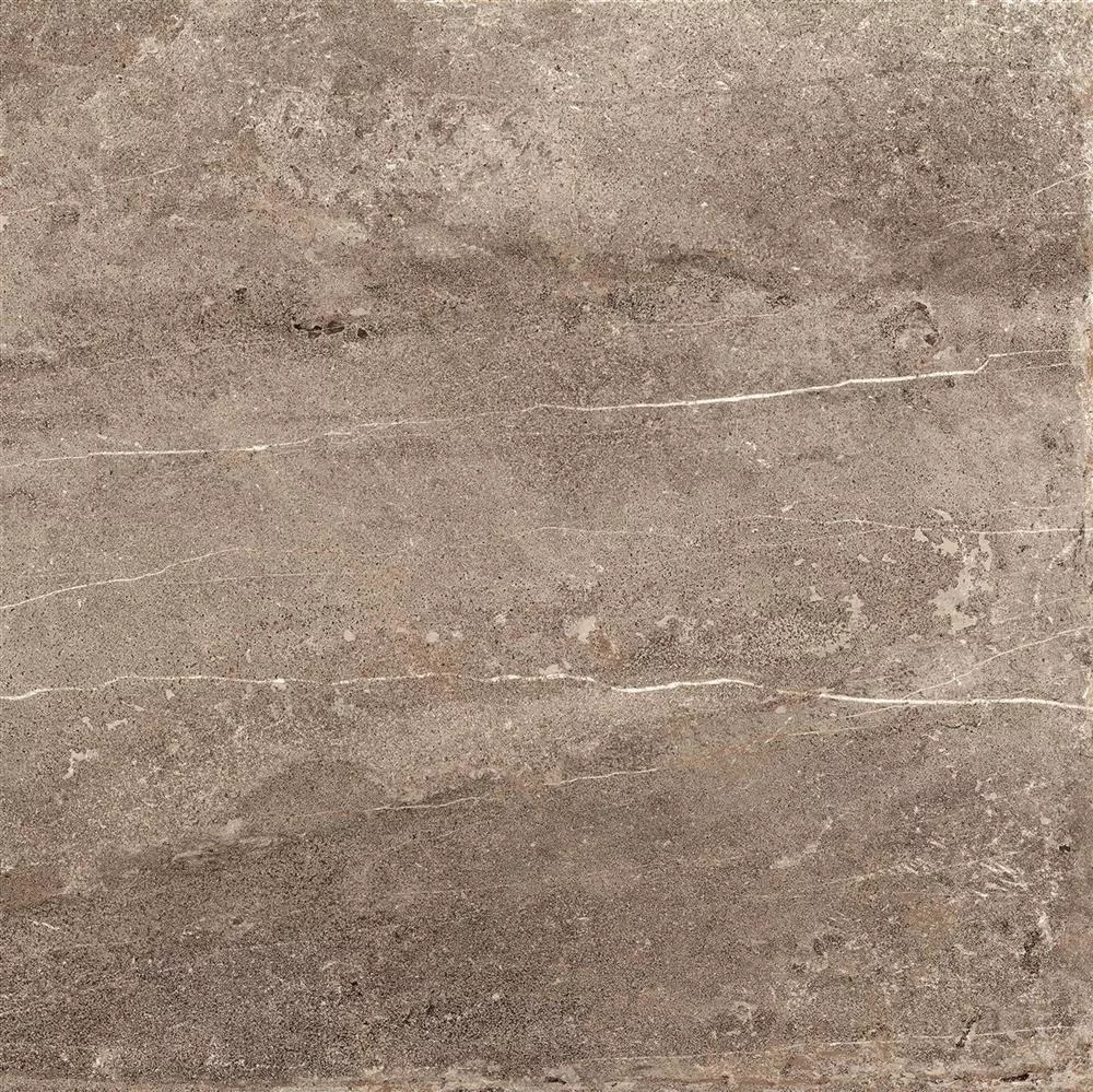 Muster Terrassenplatten Detmold Natursteinoptik 60x60cm Braun