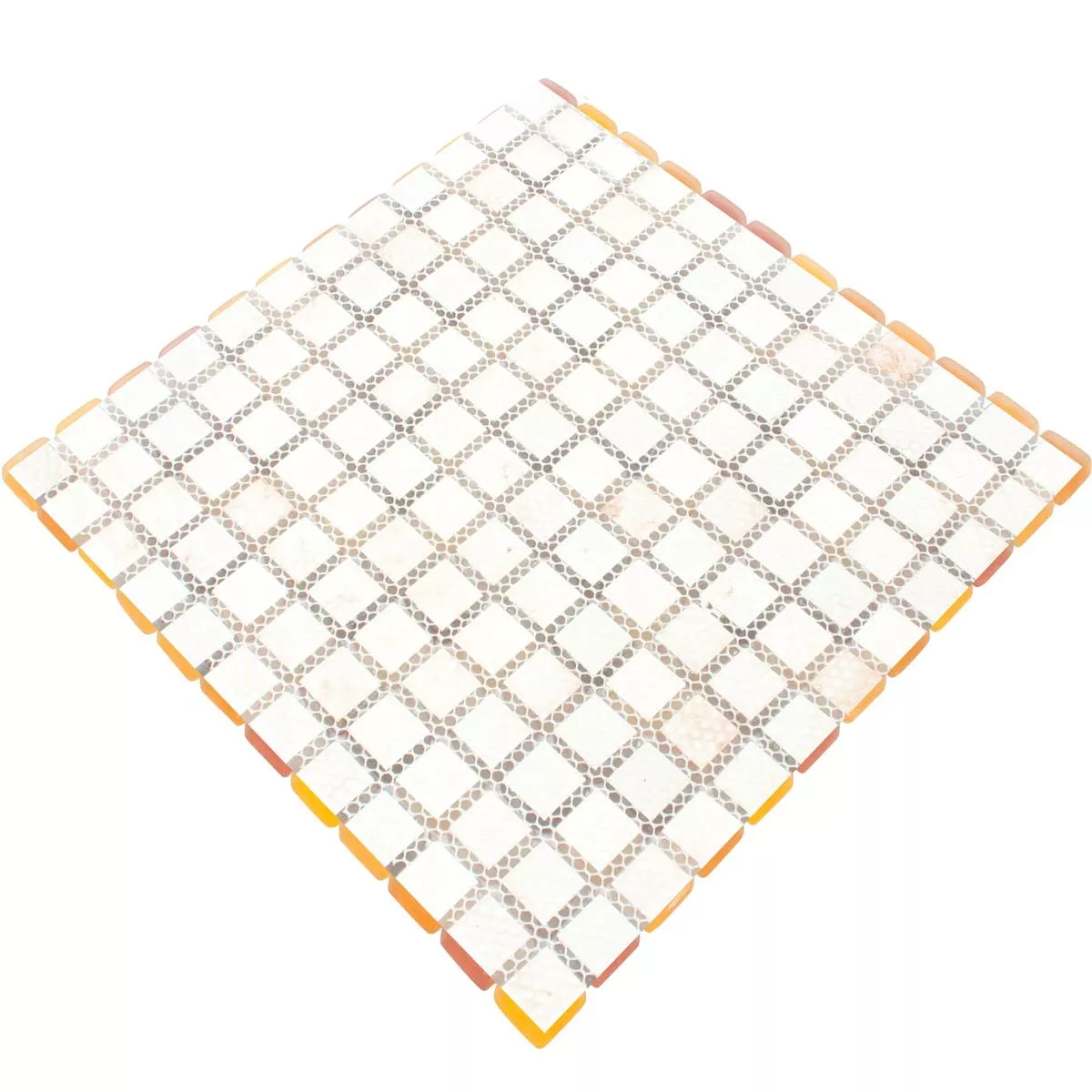 Glasmosaik Fliesen Ponterio Frosted Orange Mix
