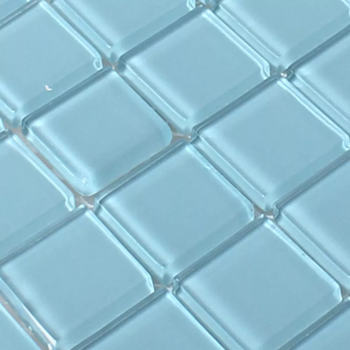 Muster von Glasmosaik Fliesen Florida Hellblau