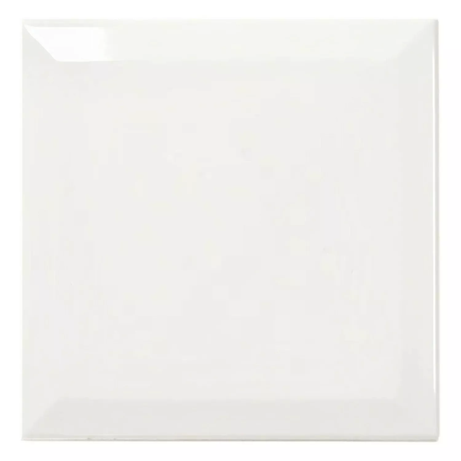 Metrofliese Weiß Glänzend 15x15 cm Facette Eris Blanco