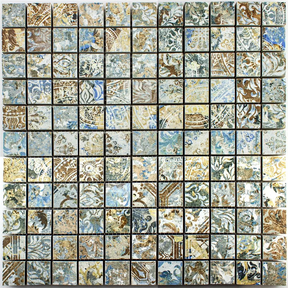 Ceramica Mosaico Piastrelle Patchwork Colorato 25x25mm