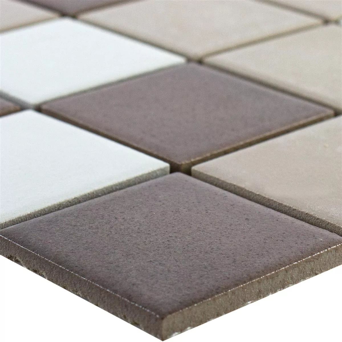 Échantillon Céramique Mosaïque Carrelage Orion Brun Beige