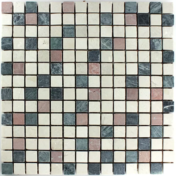 Mosaikfliesen Marmor Bunt Mix 20x20x7mm