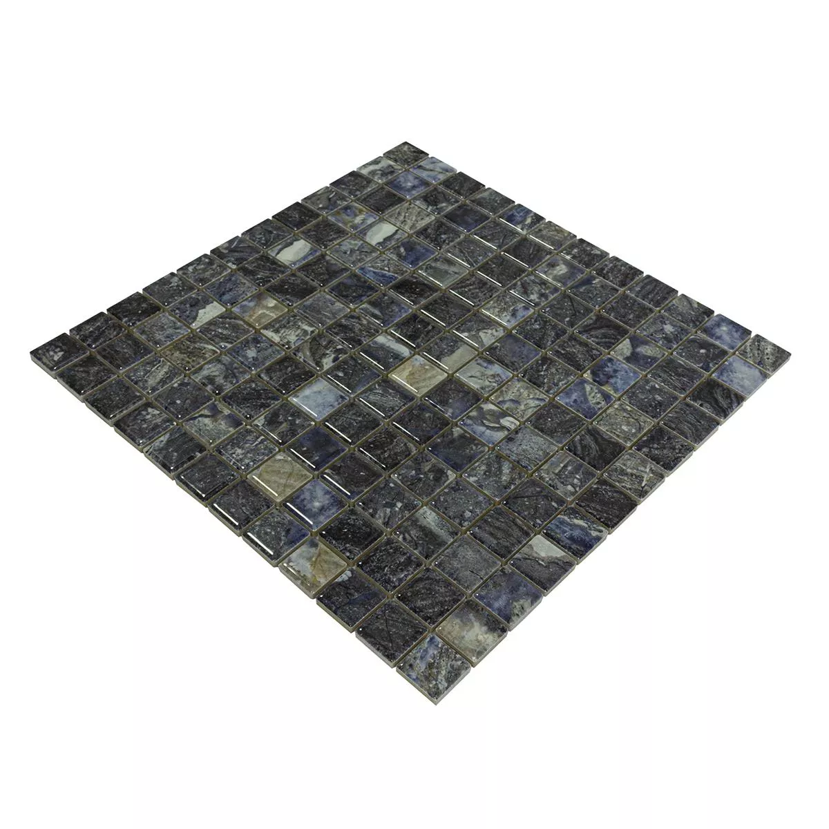 Céramique Mosaïque Carrelage Elysium Marbre Optique Bleu Foncé 23