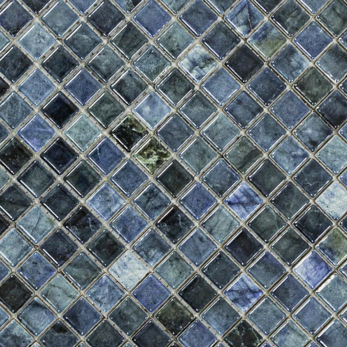 Céramique Mosaïque Carrelage Elysium Marbre Optique Bleu 12