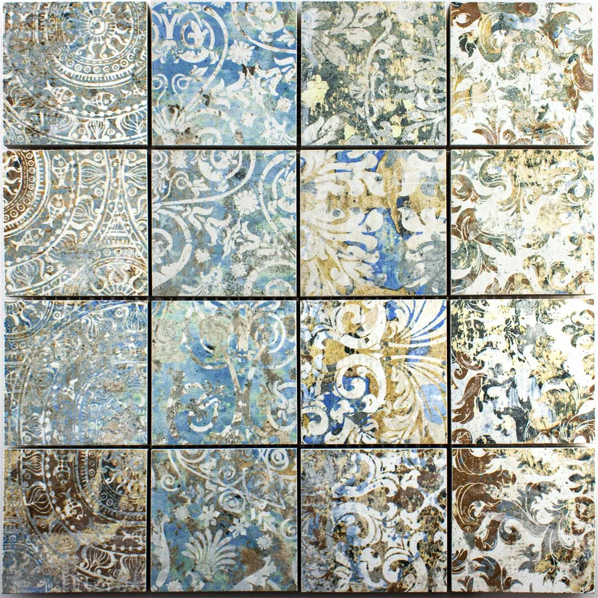 Campione Ceramica Mosaico Piastrelle Patchwork Colorato