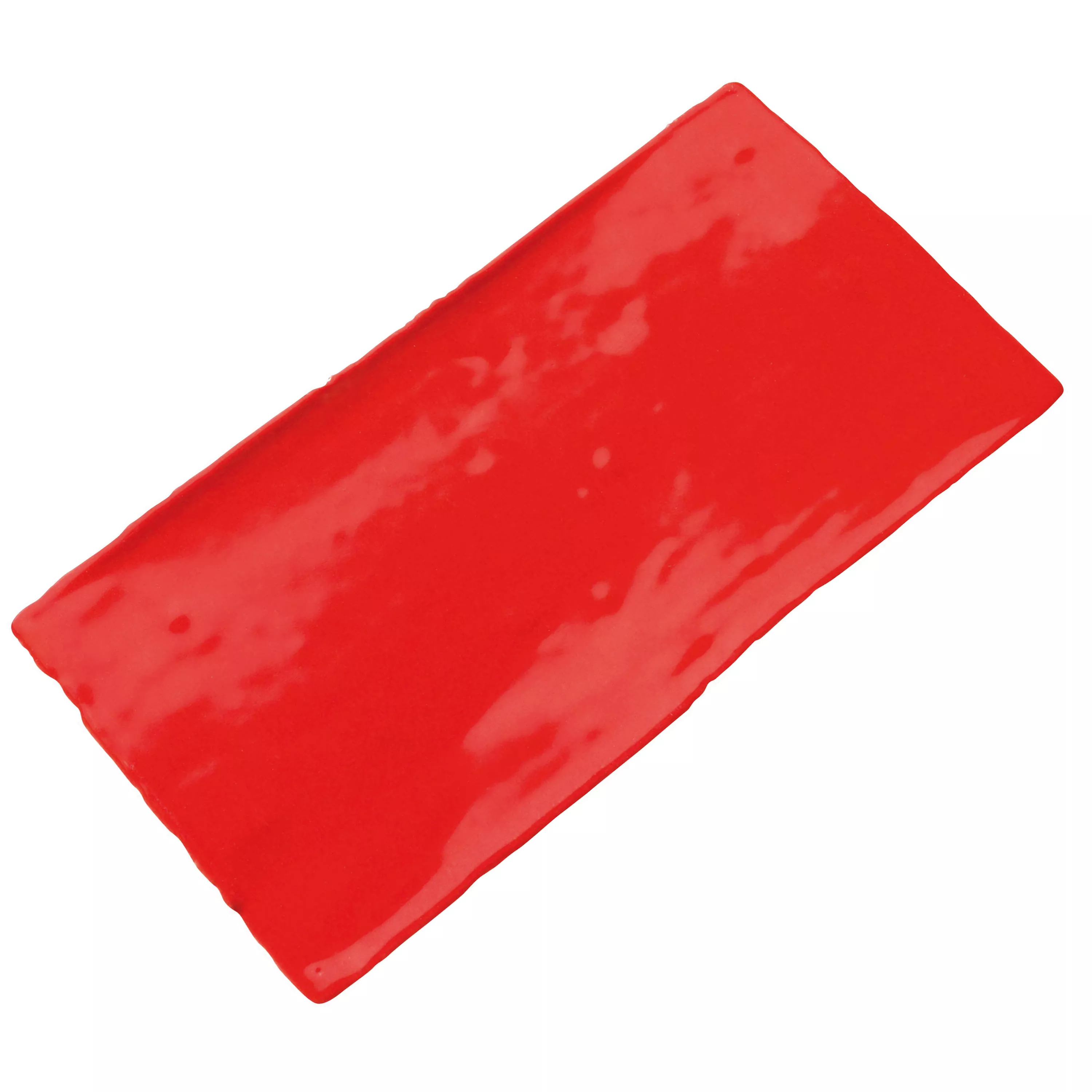 Campione Rivestimenti Algier Fatto A Mano 7,5x15cm Rosso