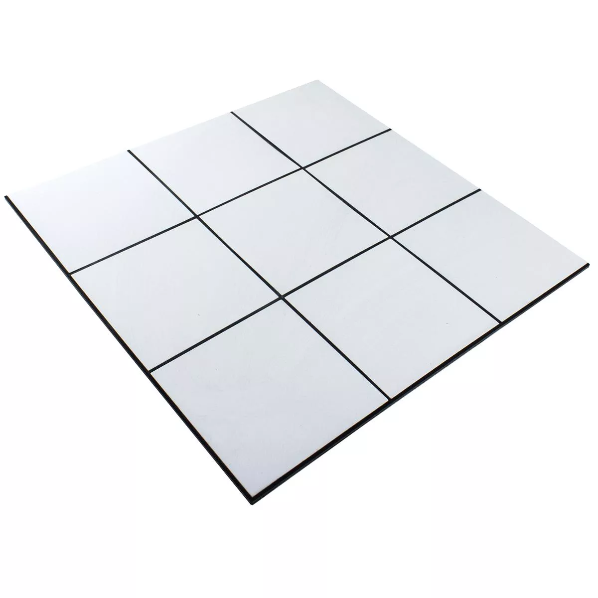 Alluminio Mosaico Lenora Autoadesivo Bianco