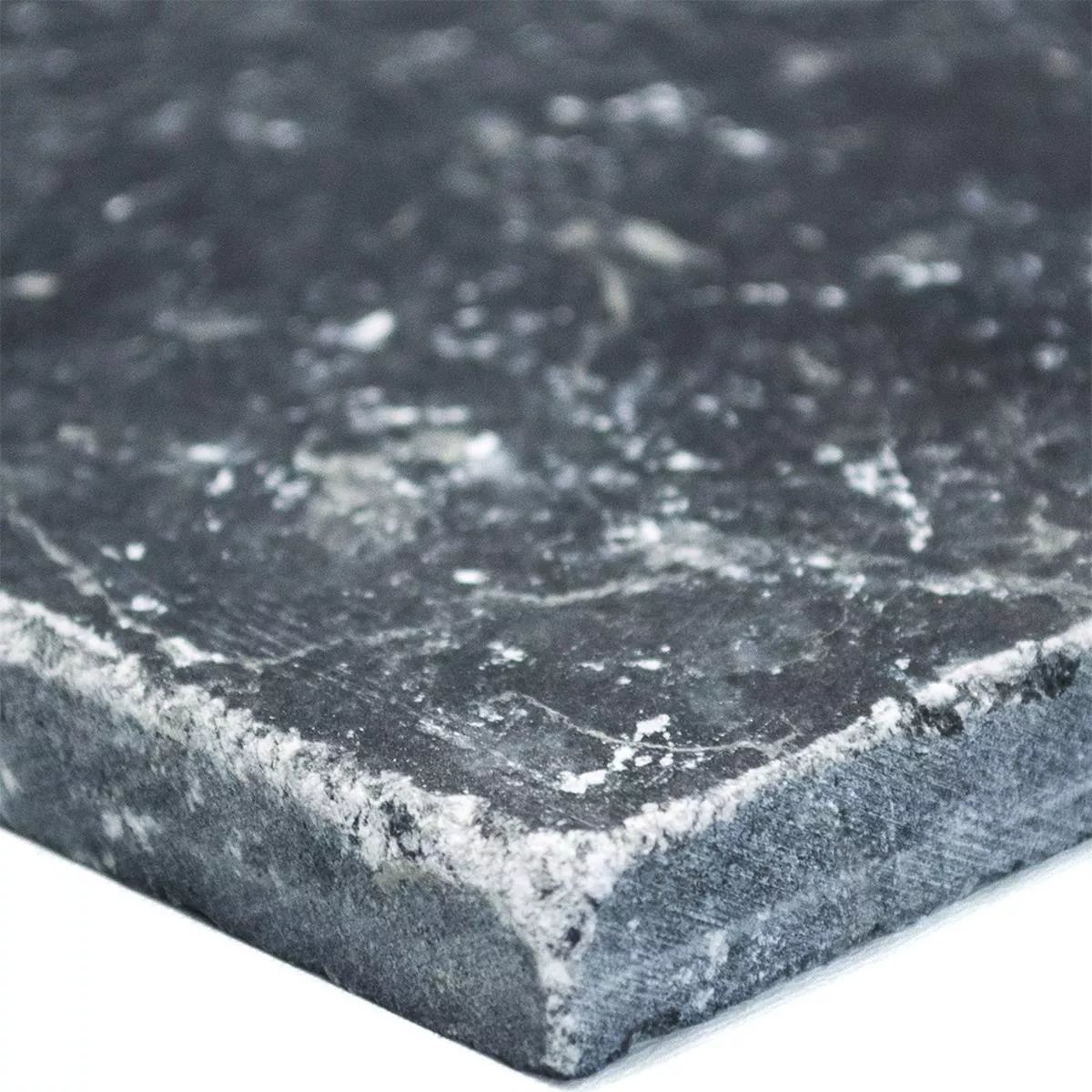 Campione Pietra Naturale Piastrelle Marmo Visso Nero 40,6x61cm