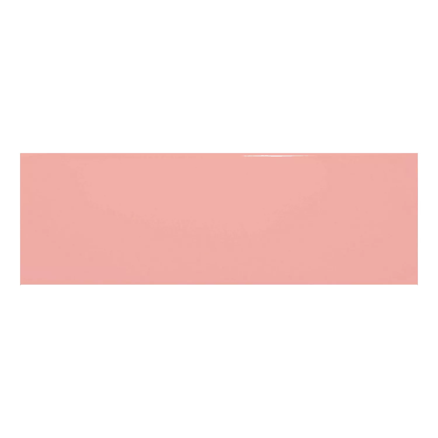 Metrofliese Rosa Glänzend 10x30 cm Ohne Facette Candy Rosa