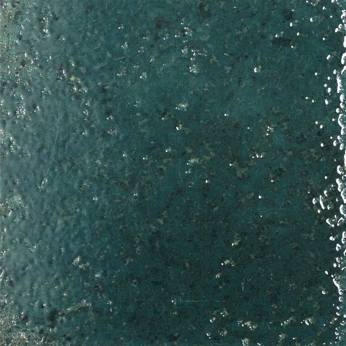 Muster von Wandfliesen Lara Glänzend Gewellt 15x15cm Grün