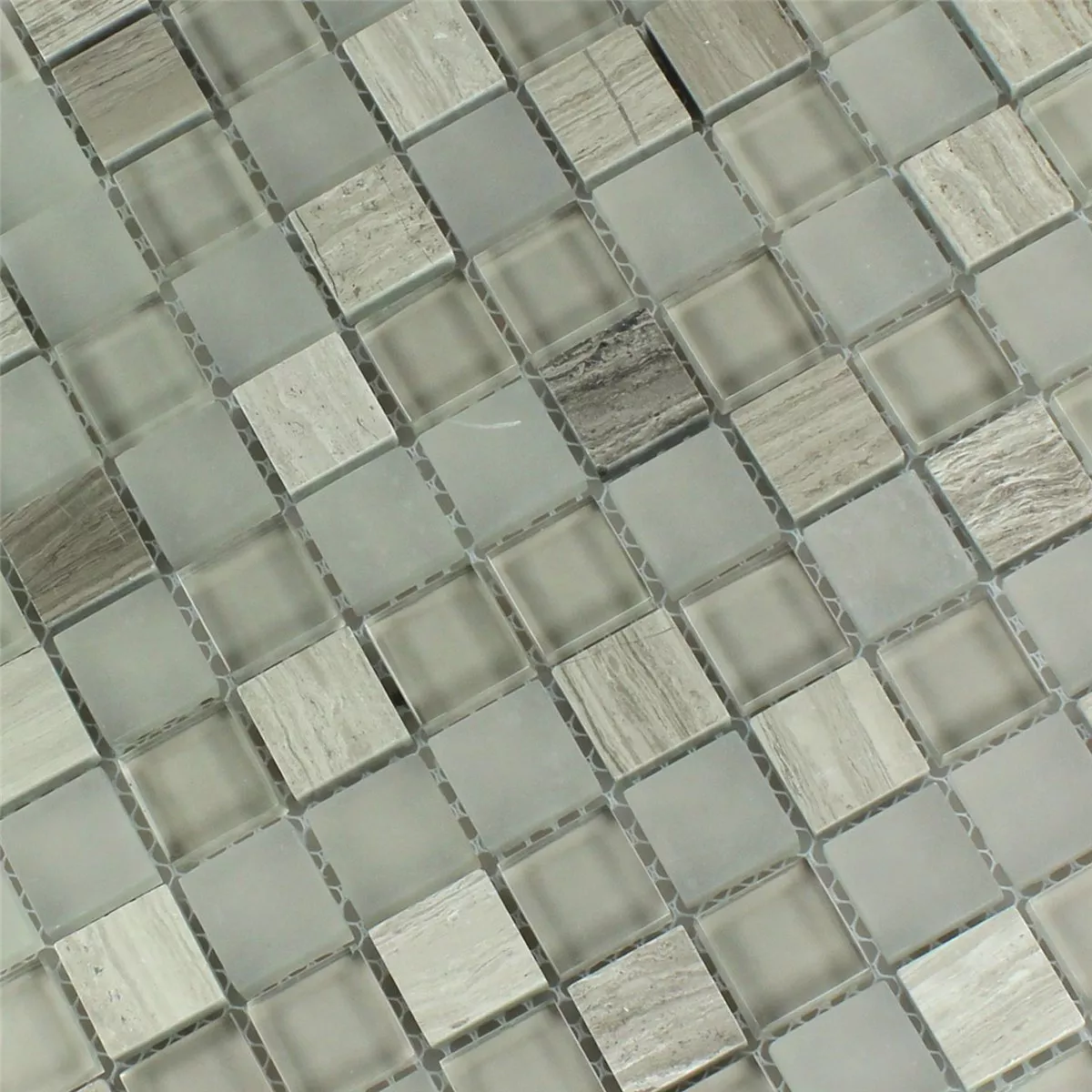 Mosaico Vetro Marmo Burlywood 23x23x8mm