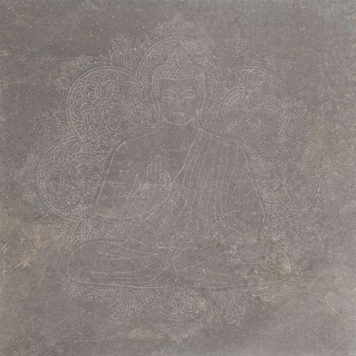 Bodenfliesen Steinoptik Horizon Braun Dekor Buddha Bodenfliesen Steinoptik Horizon Braun Dekor Buddha