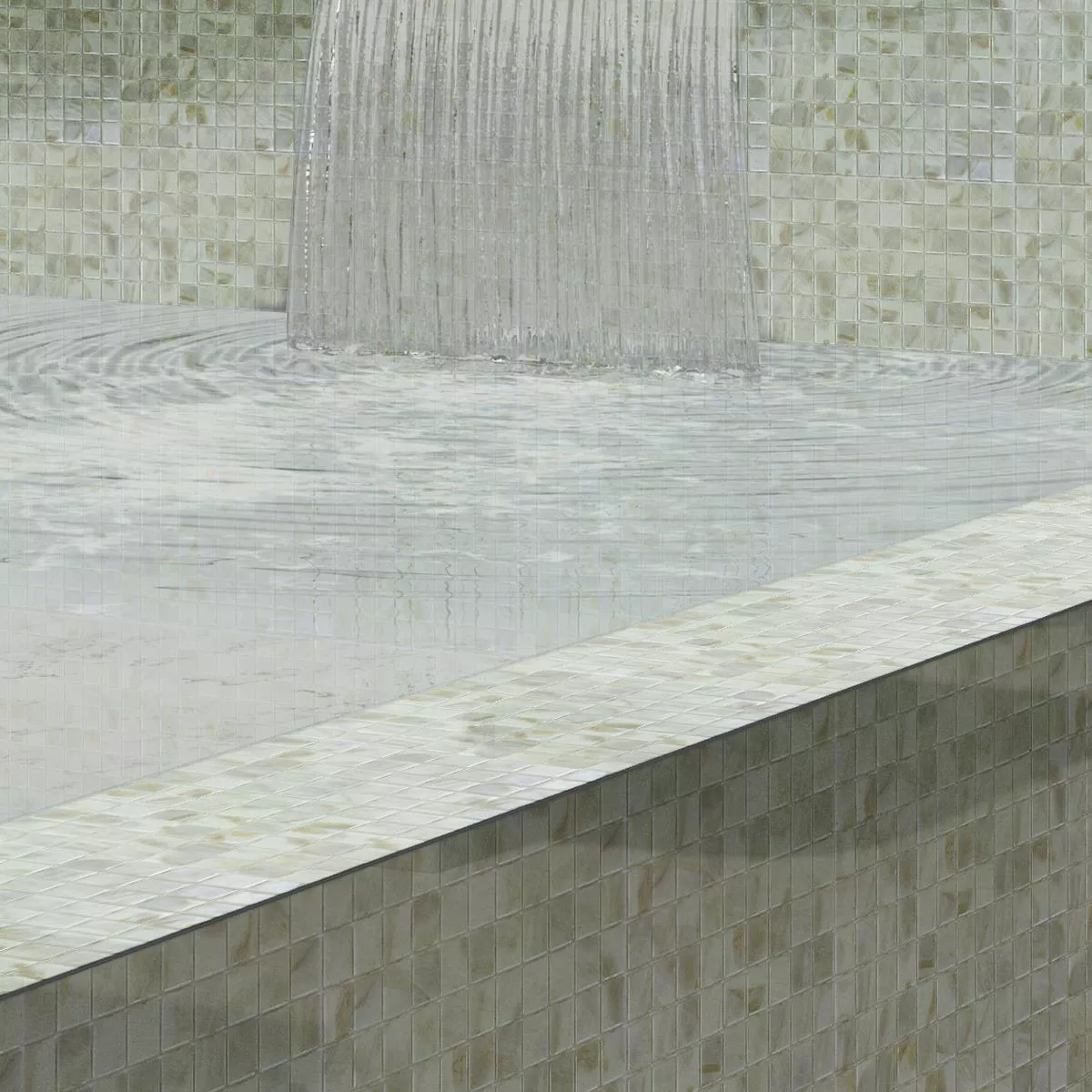 Vetro Piscina Mosaico Alassio Beige 25