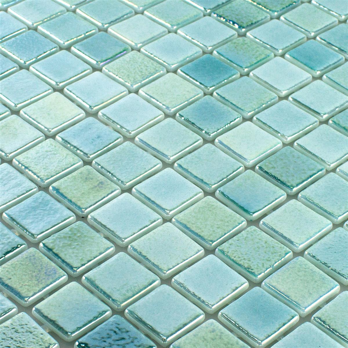 Glas Schwimmbad Pool Mosaik McNeal Türkis 25