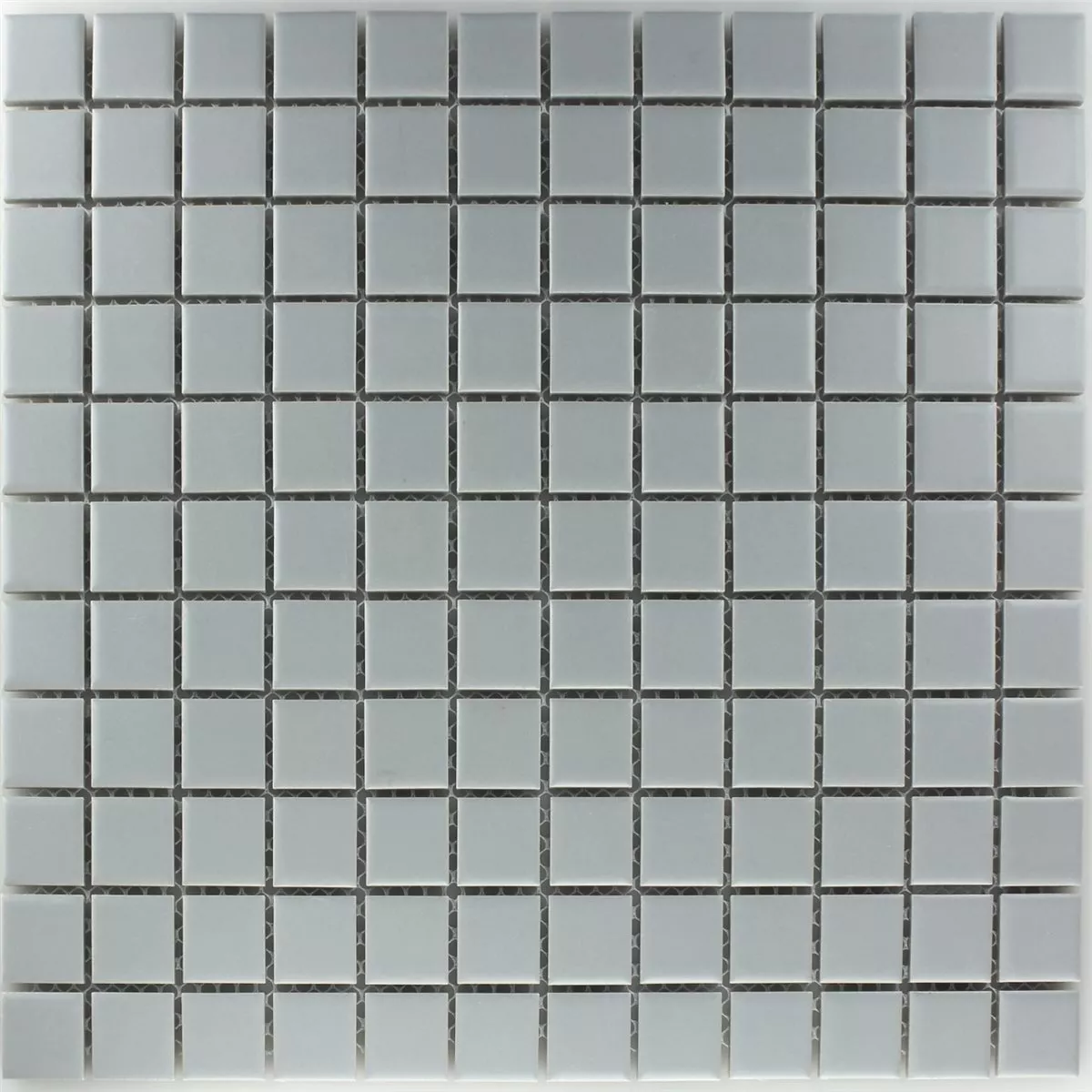 Muster von Mosaikfliesen Keramik Grau Matt Uni
