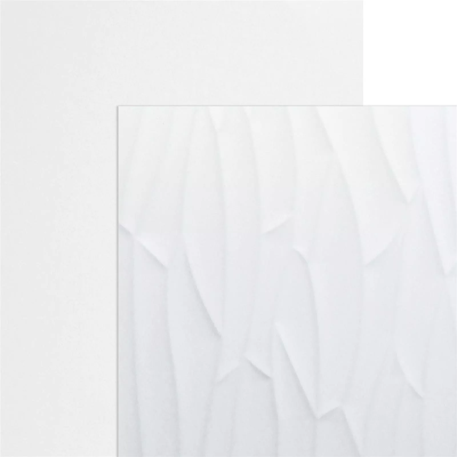 Muster Wandfliesen Schönberg Rektifiziert Weiß Matt 40x120cm