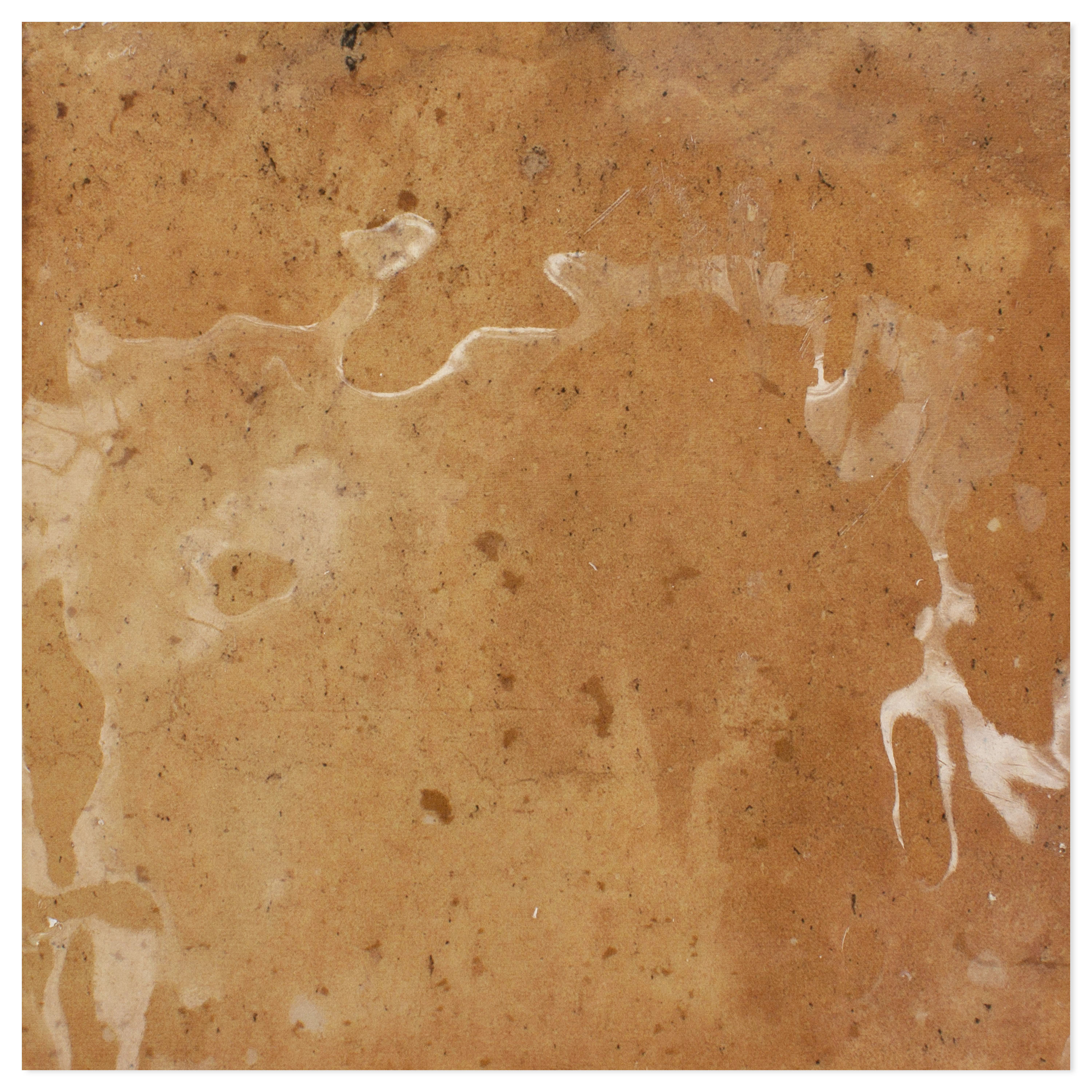 Wandfliesen Kiowa Glänzend Gewellt 15x15cm Ocker