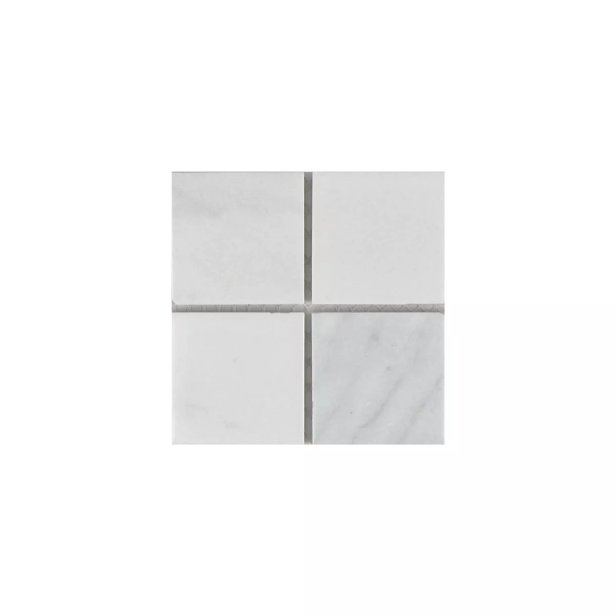 Muster von Keramik Mosaikfliesen Zyrus Carrara Quadrat 