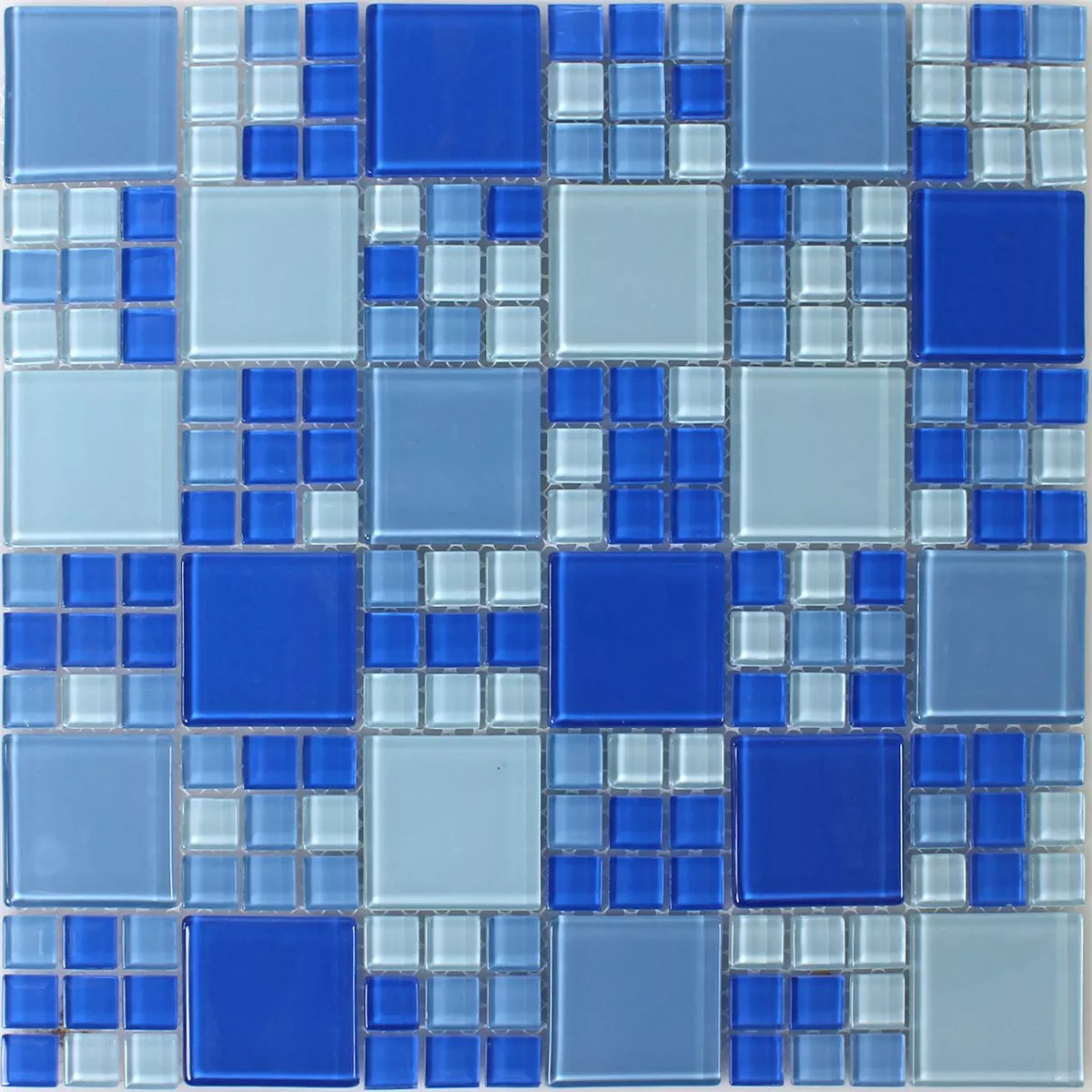 Glasmosaik Fliesen Blau Hellblau Mix