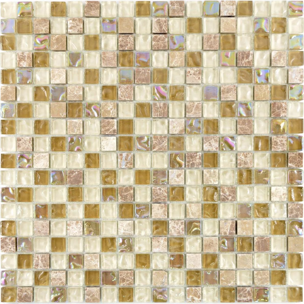 Mosaico Di Vetro Pietra Naturale Piastrelle Nexus Marrone Chiaro Beige