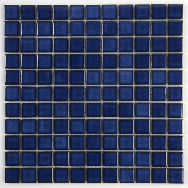 Mosaikfliesen Keramik 25x25x4mm Blau
