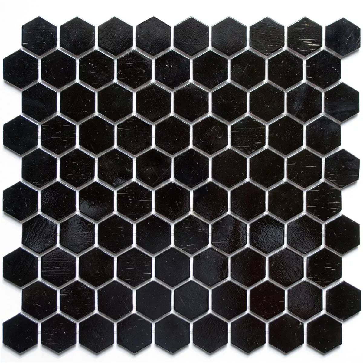 Mosaïque En Verre Carrelage Trend-Vi Hexagonal 208 Noir