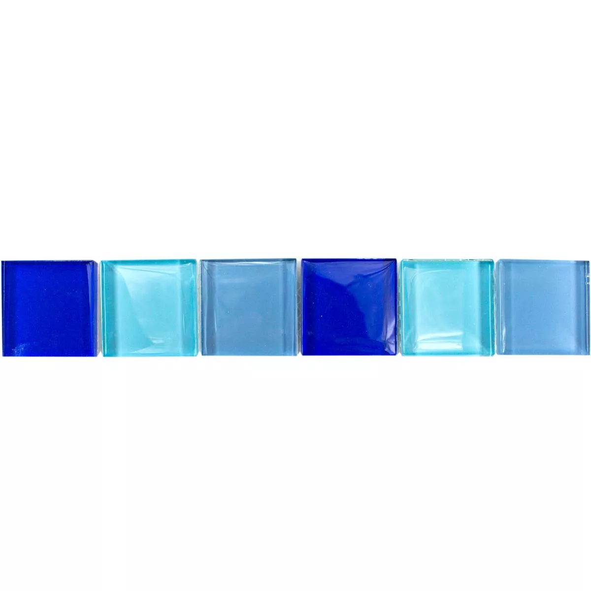 Carreaux De Verre Bordure Exira Bleu Turquoise