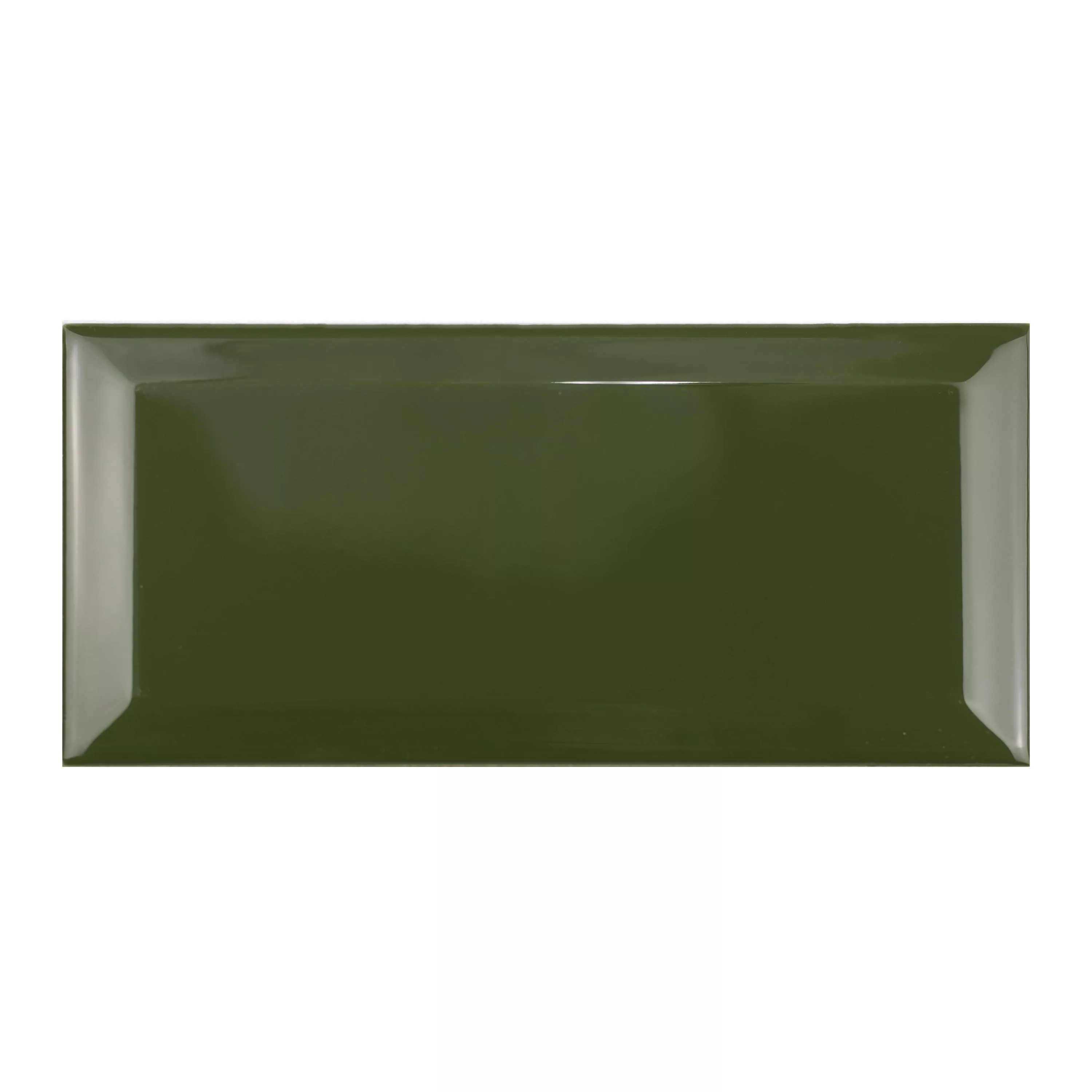 Metro Wandfliesen Brasilia Facette 7,5x15x0,7cm Verde Botella Metro Wandfliesen Brasilia Facette 7,5x15x0,7cm Verde Botella