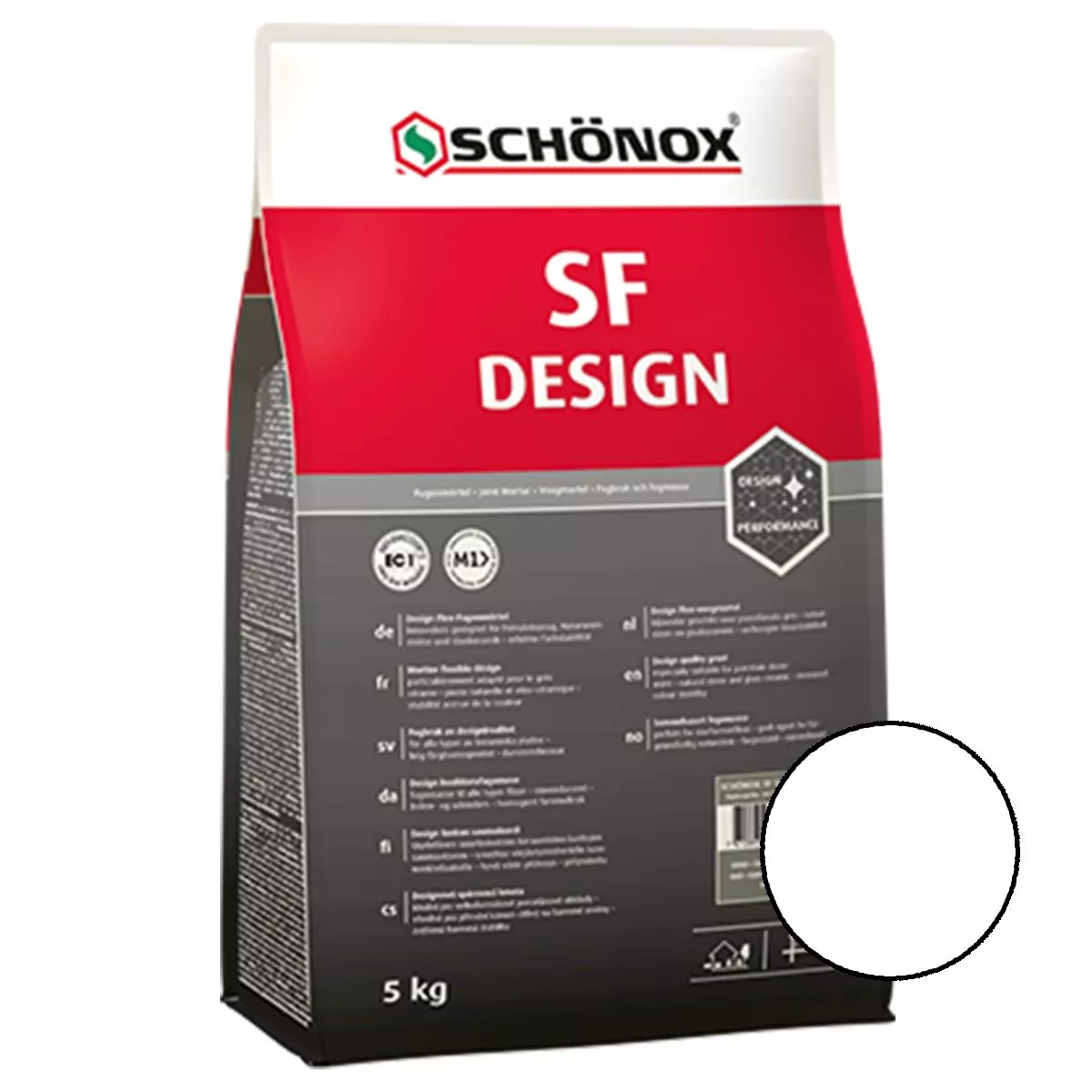 Malta per fughe Schönox SF Design Bianco 5 kg