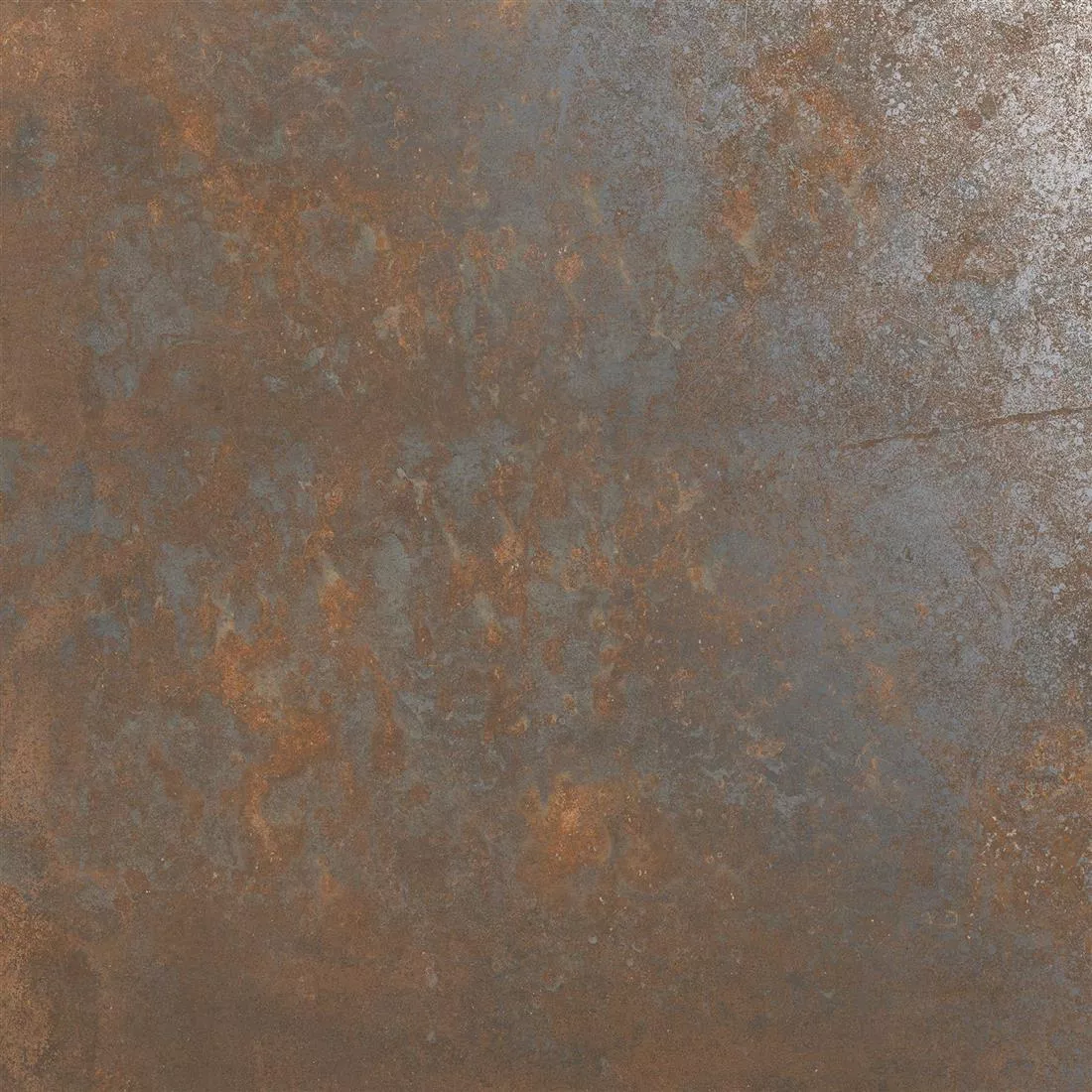 Muster Bodenfliesen Sierra Metalloptik Rust R10/B 60x60cm