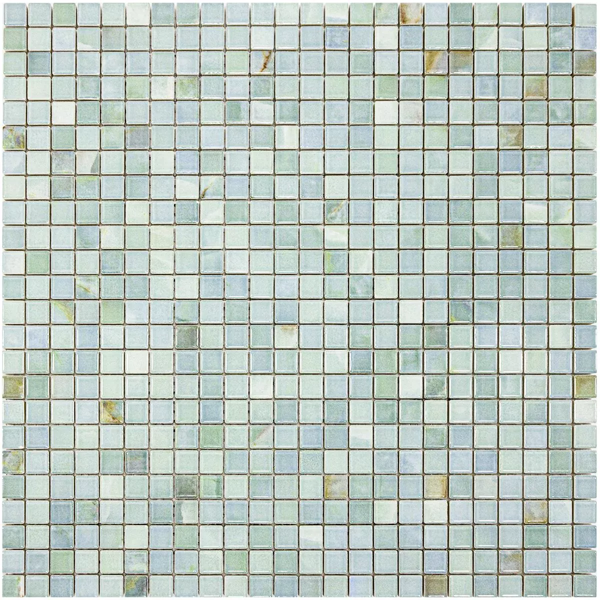 Céramique Mosaïque Carrelage Elysium Marbre Optique Bleu Ciel 12