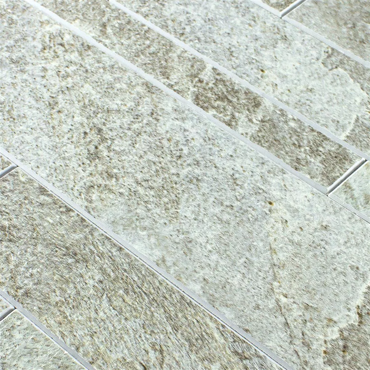 Mosaikfliesen Findlay Selbstklebend Steinoptik Grau