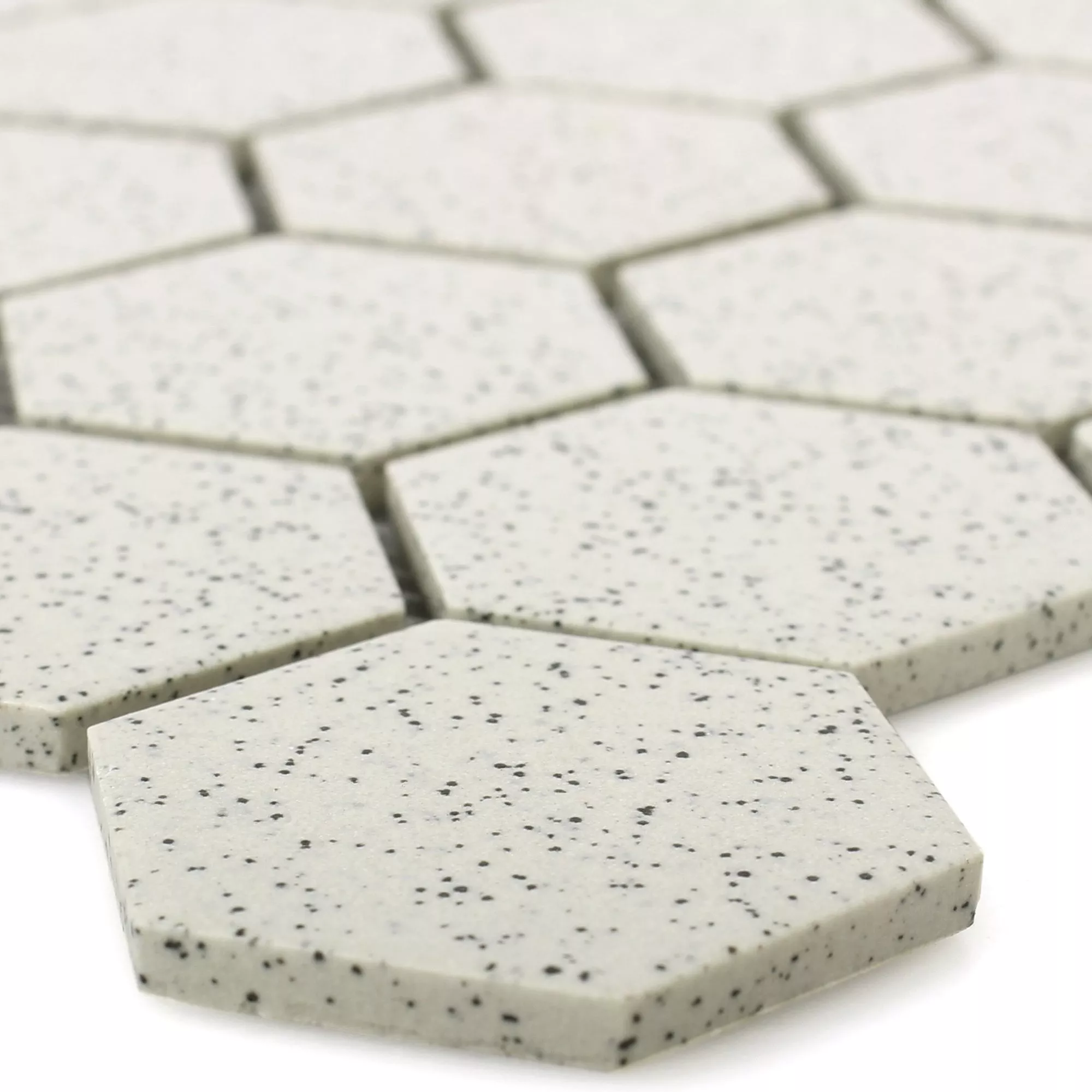 Keramik Mosaikfliesen Luanda Beige Hexagon 51