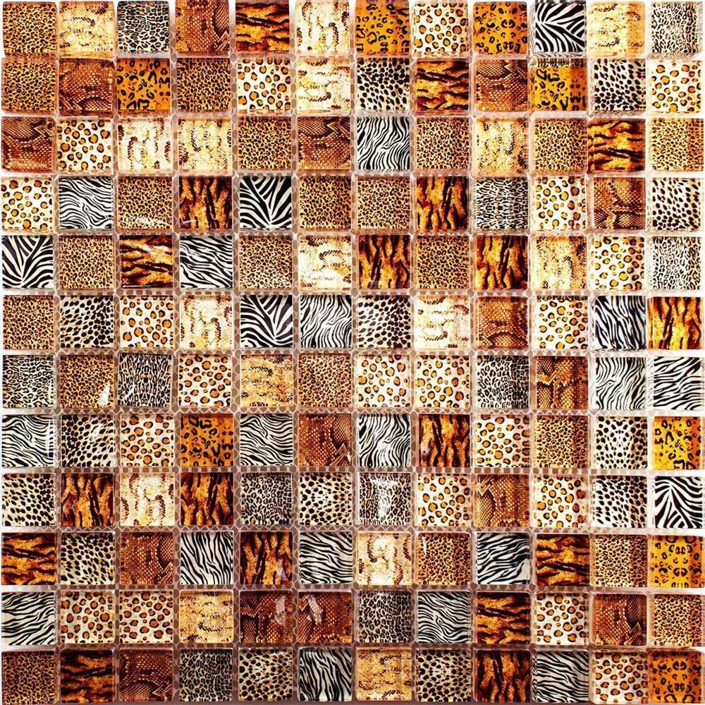 Mosaico Di Vetro Piastrelle Safari Beige 23