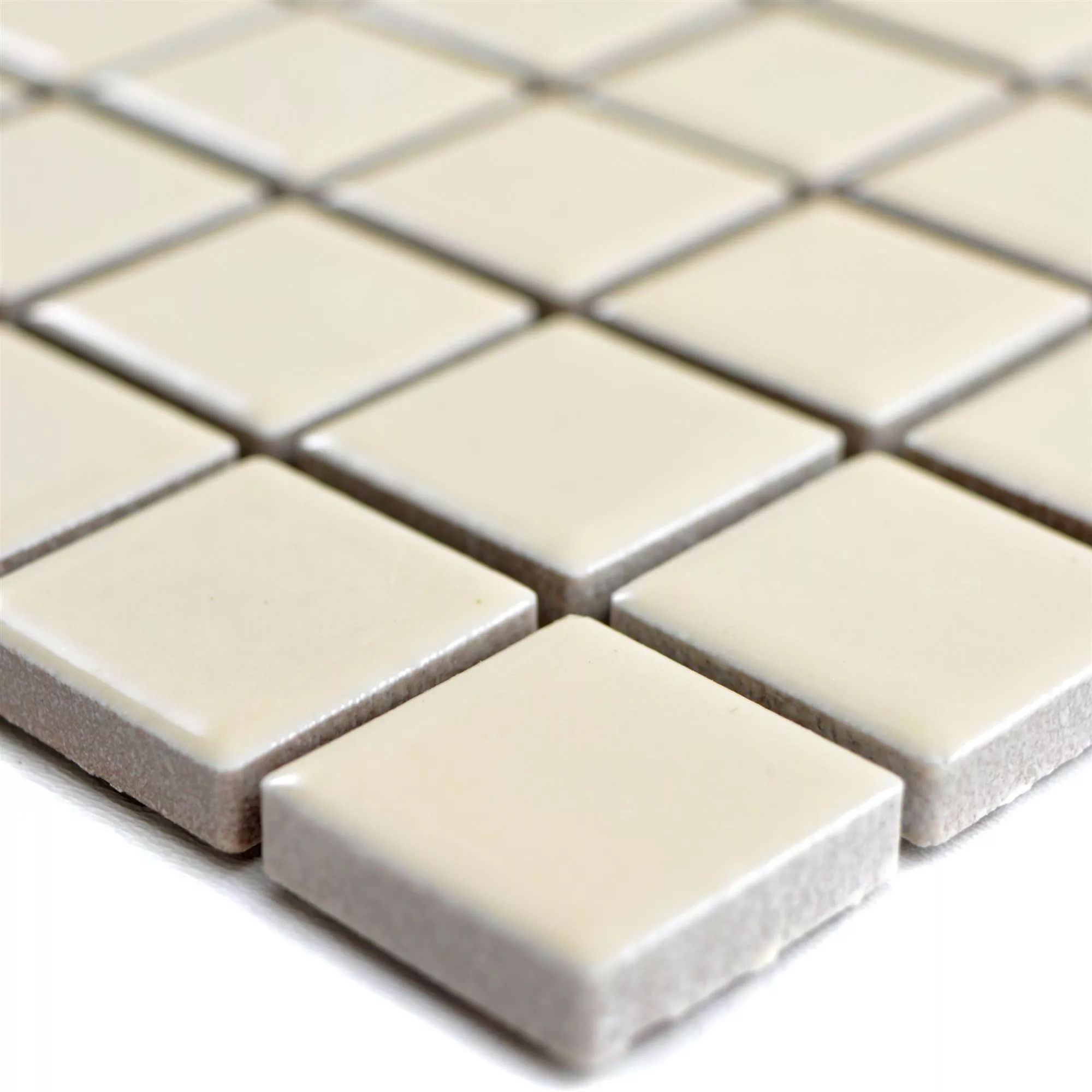 Keramik Mosaikfliesen Adrian Beige Matt Quadrat 23 Keramik Mosaikfliesen Adrian Beige Matt Quadrat 23