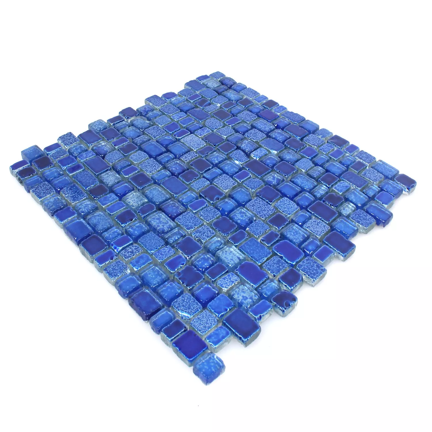 Muster von Mosaikfliesen Glas Roxy Blau