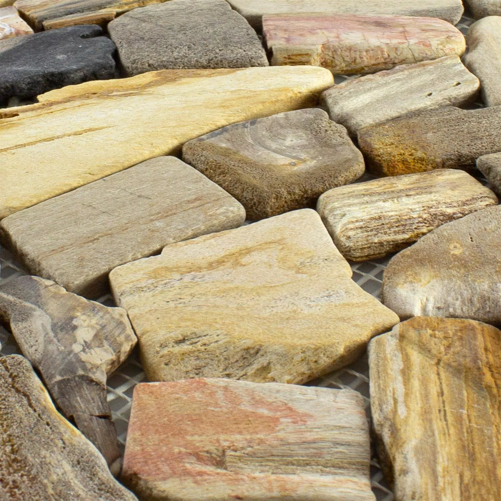 Marmor Bruch Mosaikfliesen Erdenet Braun Beige
