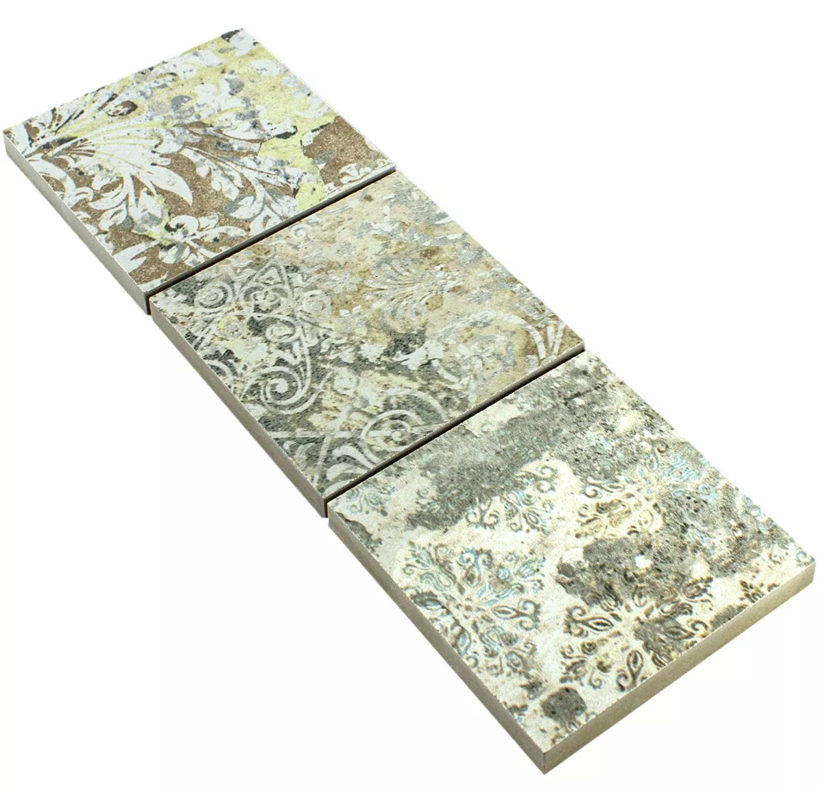 Grès Cérame Pleine Masse Carrelage Bordure Pelican Coloré 95x95mm