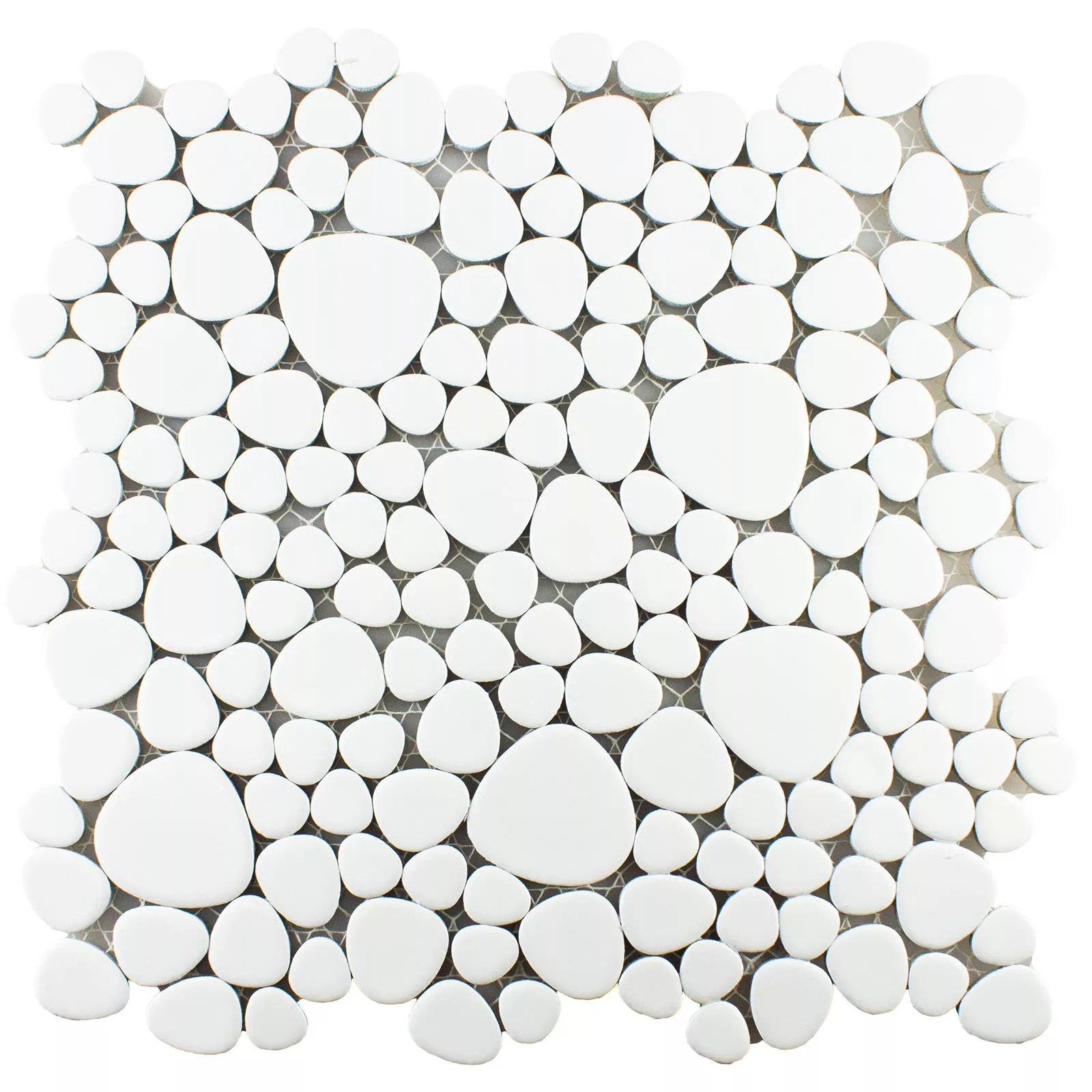 Ceramica Mosaico LaGrande Kiesel Bianco Opaco