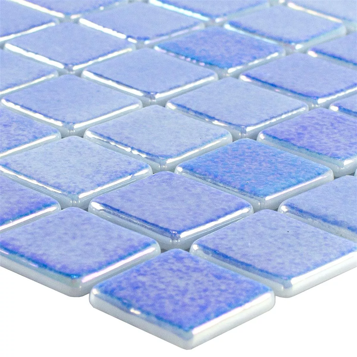 Muster von Glas Schwimmbad Pool Mosaik McNeal Blau 25