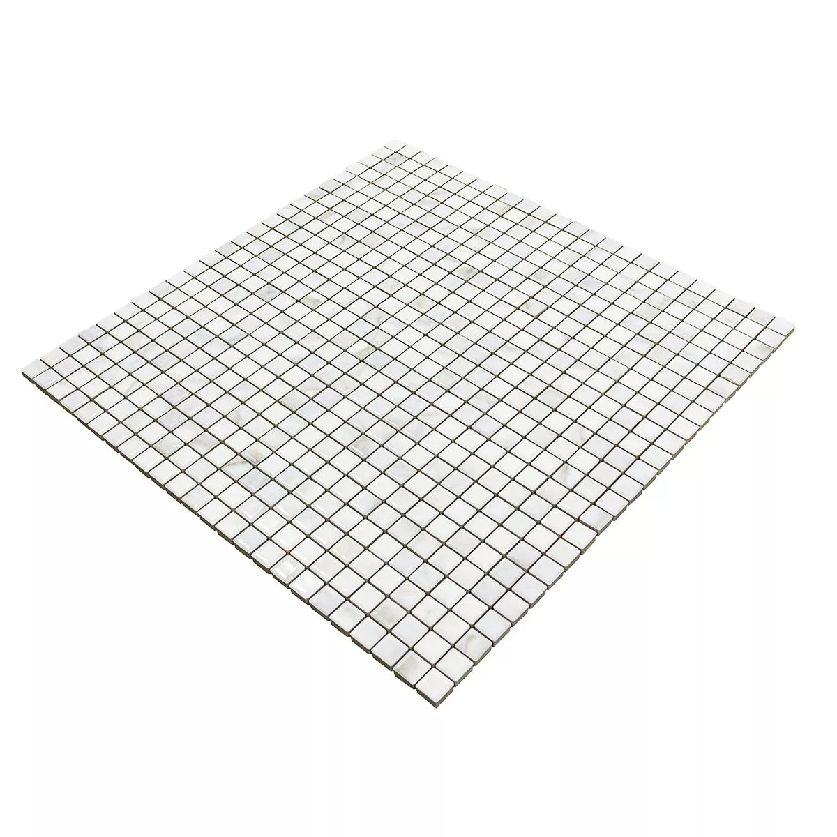 Ceramica Mosaico Piastrelle Elysium Marmo Ottica Bianco 12