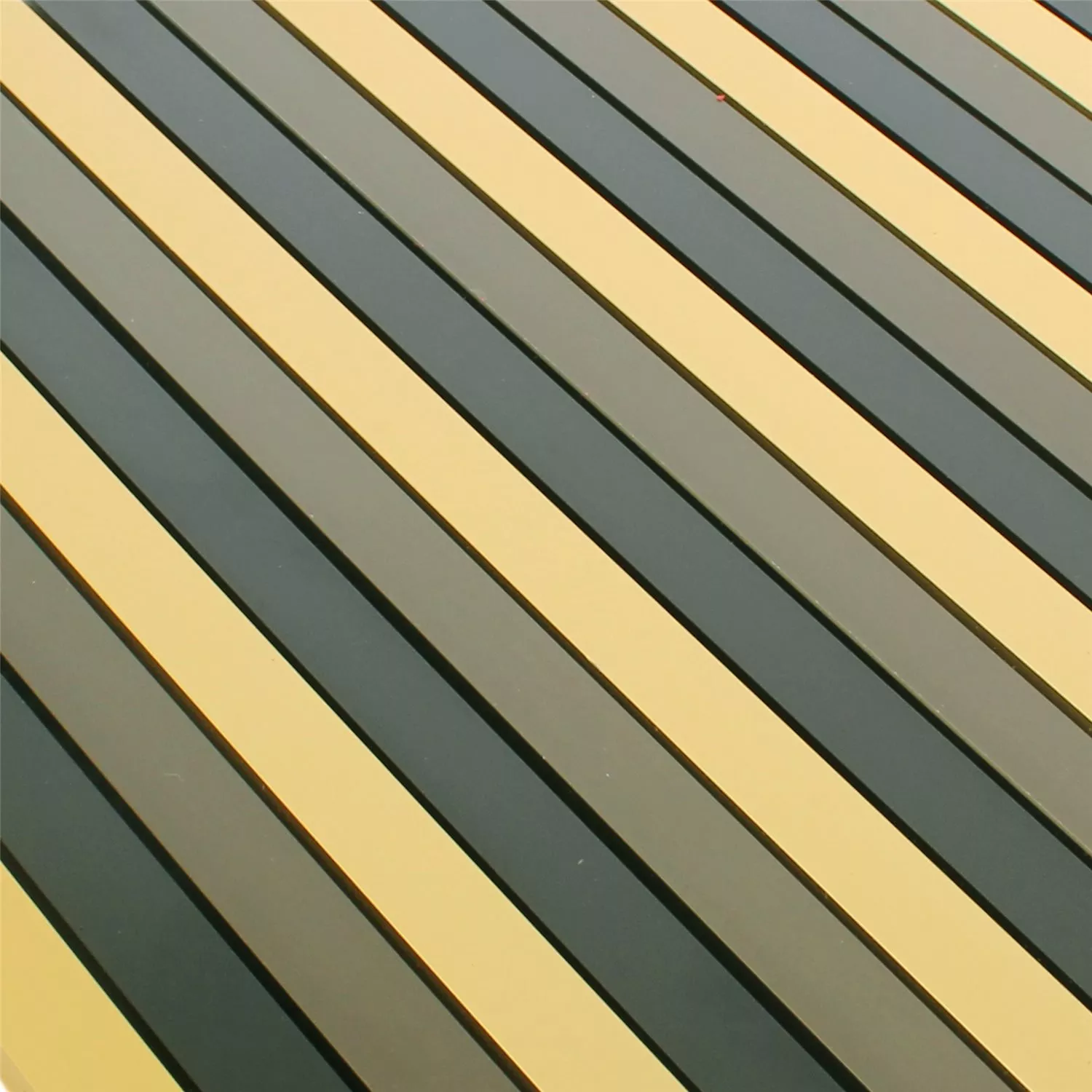 Muster von Mosaikfliesen Aluminium Thasos Schwarz Gold